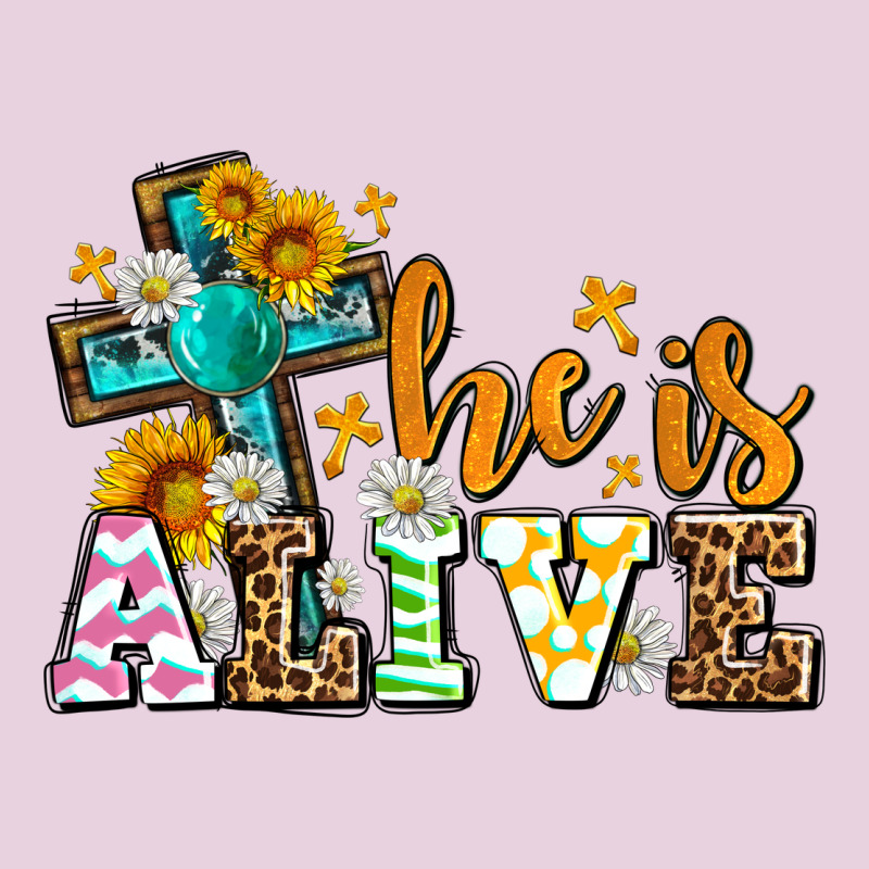 Easter Day He Is Alive With Cross Classic Tee by OliviaCreatesArt | Teevron
