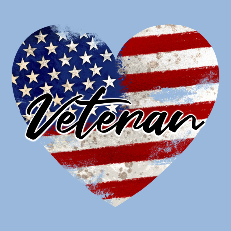Veteran Heart American Flag Premium Hoodie by BarkalooDesign | Teevron