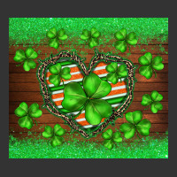 st.patricks heart shamrocks glitter | Teevron