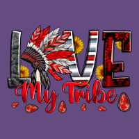 Red Black Grey White Love My Tribe Indian Headdres Vintage Hoodie | Teevron
