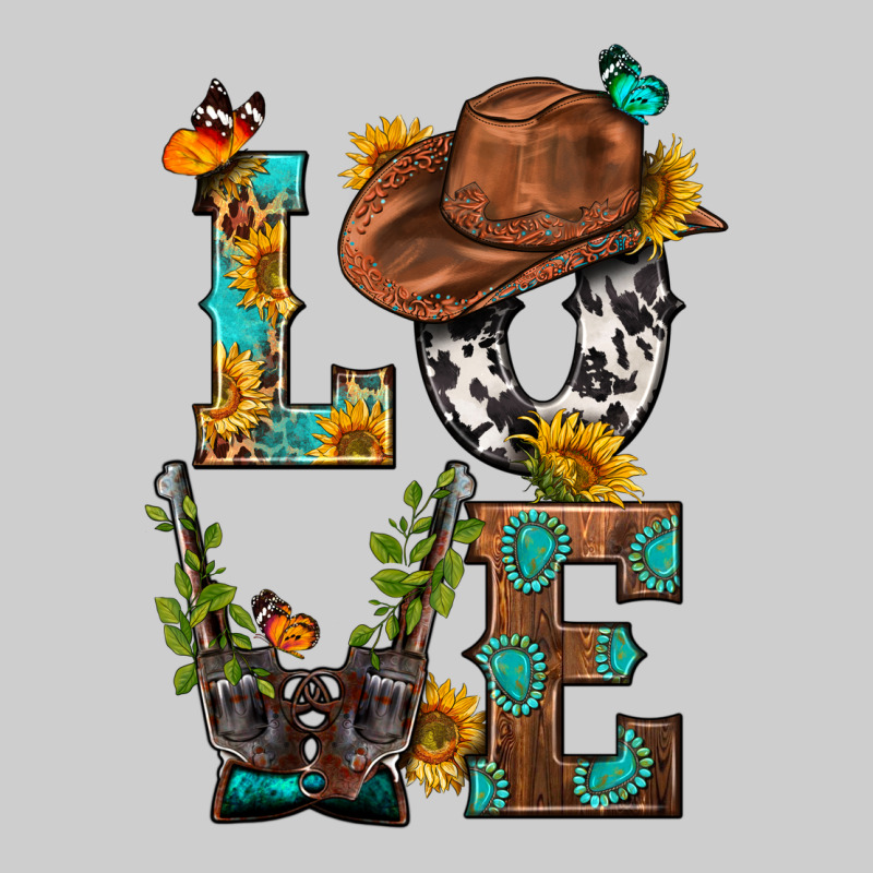 Western Love With Gun Premium Tee by BundleAndBundleShop | Teevron