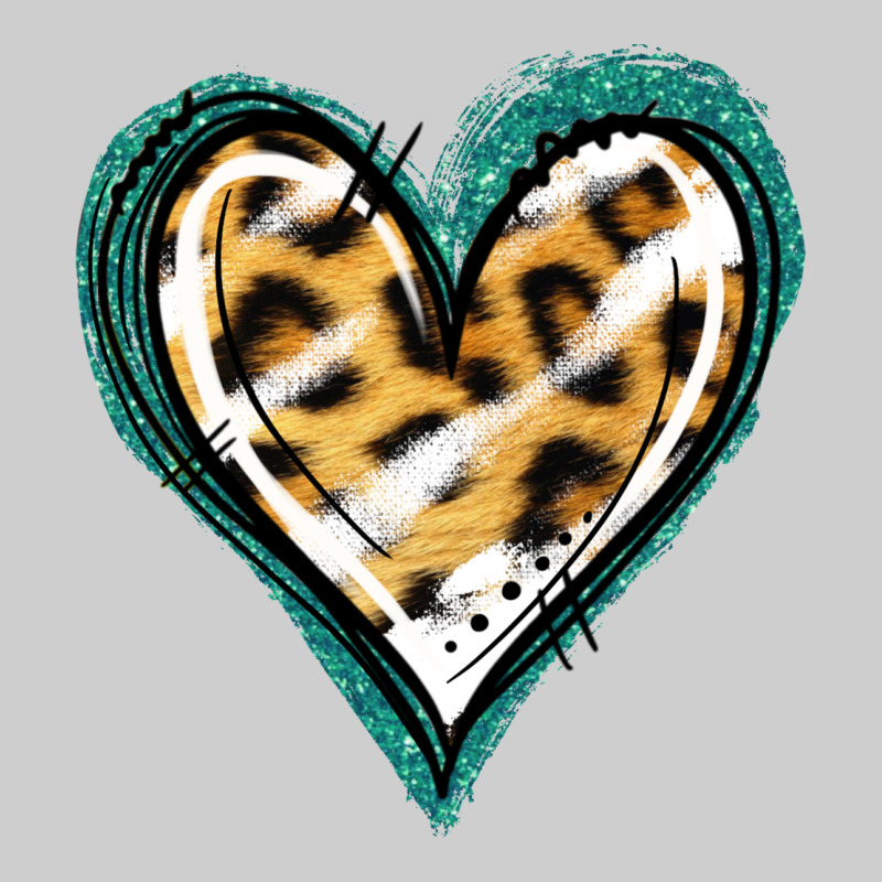 Glitter Leopard Heart Premium Sweatshirt by Jasminsmagicworld | Teevron