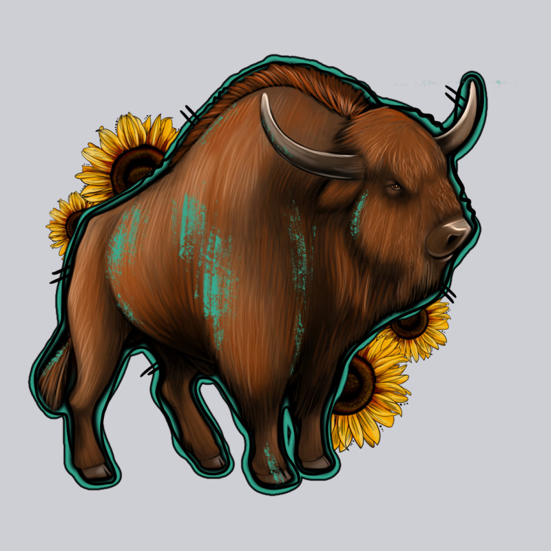 Western  Bison Heavyweight Sweatshirt by Jasminsmagicworld | Teevron