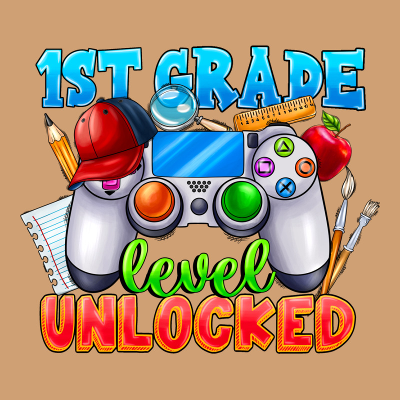 1st Grade Level Unlocked Vintage Tee by CowhideDigitalArt | Teevron