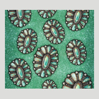 Turquoise Gemstone Glitter Zipper Hoodie | Teevron