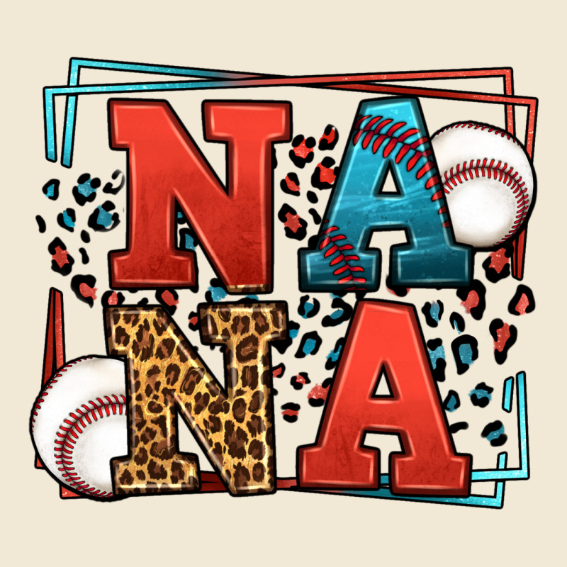 Baseball Nana Leopard Frame Ladies Tee by LillyAllenDesigns | Teevron