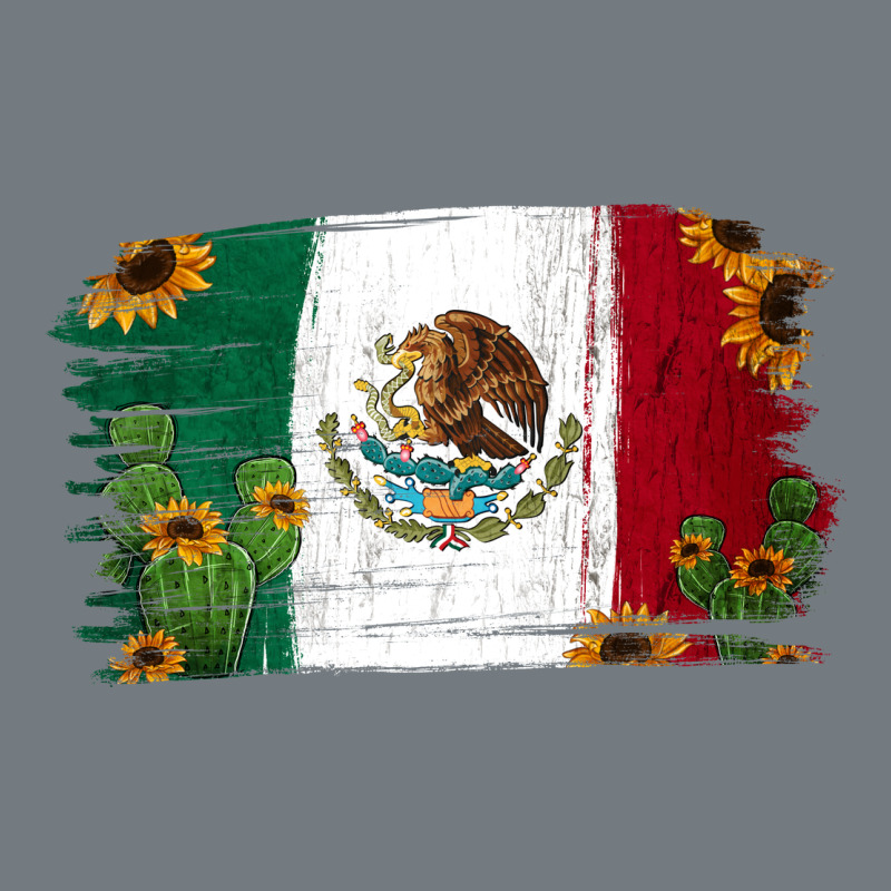 Mexican Flag Cactus Sunflower Heavyweight Sweatshirt by Jasminsmagicworld | Teevron