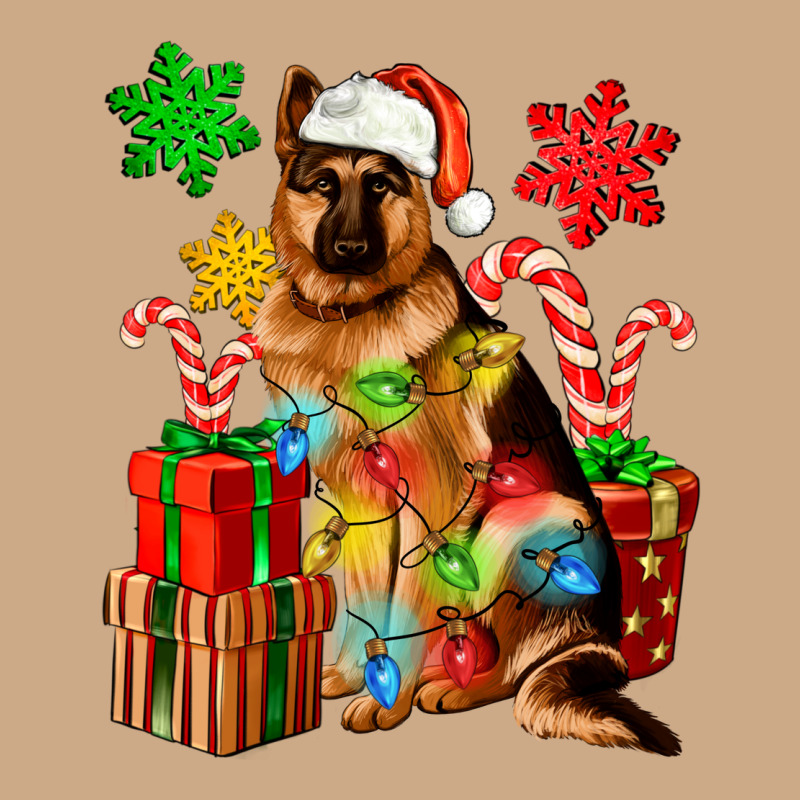 Christmas German Shepherd Vintage Hoodie by Artiststas | Teevron