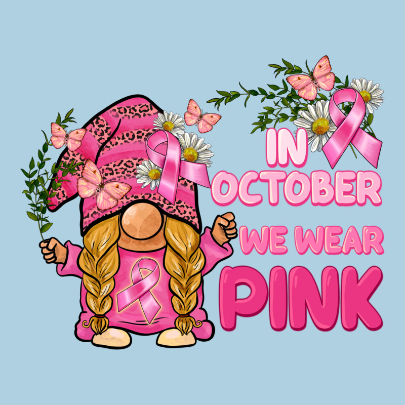 In October We Wear Pink Gnome Premium Hoodie by BarkalooDesign | Teevron