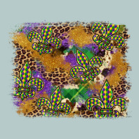 Mardi Gras Plaid Purple Glitter Background Heavy Core Tee | Teevron