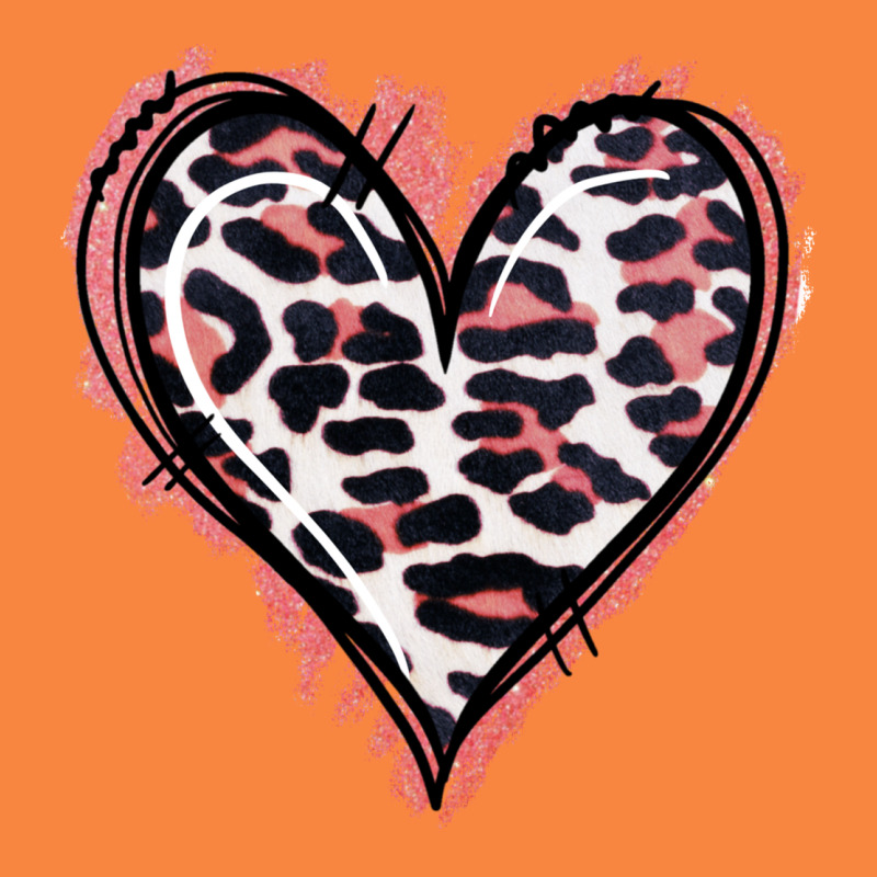 Leopard Glitter Heart Premium Sweatshirt by Jasminsmagicworld | Teevron