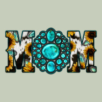 Sunflower Cowhide Turquoise Gemstone Mom Classic Tee | Teevron