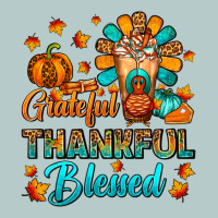 Grateful Thankful Blessed Thanksgiving Cold Drink Heavy Core Tee | Teevron