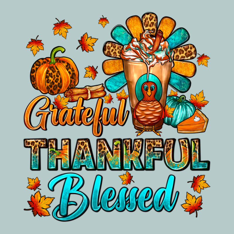 Grateful Thankful Blessed Thanksgiving Cold Drink Heavy Core Tee by FaDigitalArtStudio | Teevron