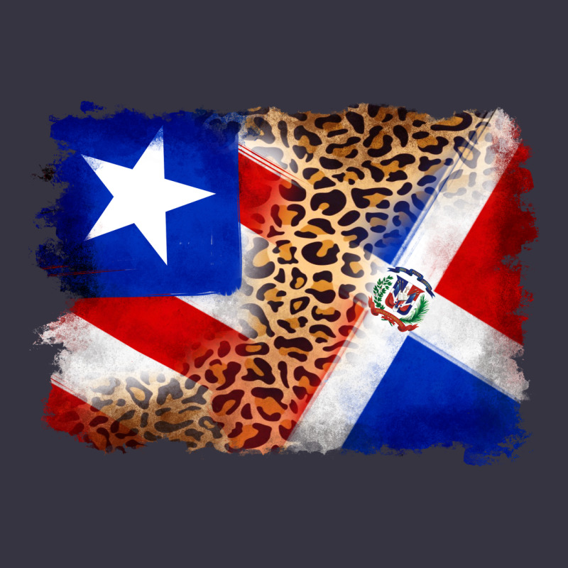 Puerto Rico And Dominican Republic Flag Vintage Hoodie by Artiststas | Teevron