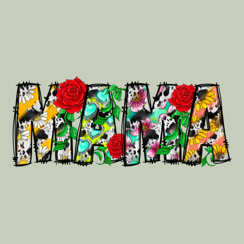 Floral Animal Print Mama Ladies Tee by CowhideDigitalArt | Teevron