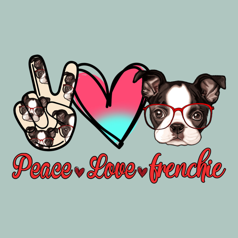 Peace Love Frenchie Premium Sweatshirt by Jasminsmagicworld | Teevron