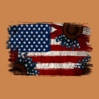 Distressed Sunflower American Flag Heavyweight Hoodie | Teevron
