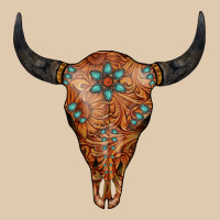 Western Tooled Leather Bull Skull Heavyweight Sweatshirt | Teevron