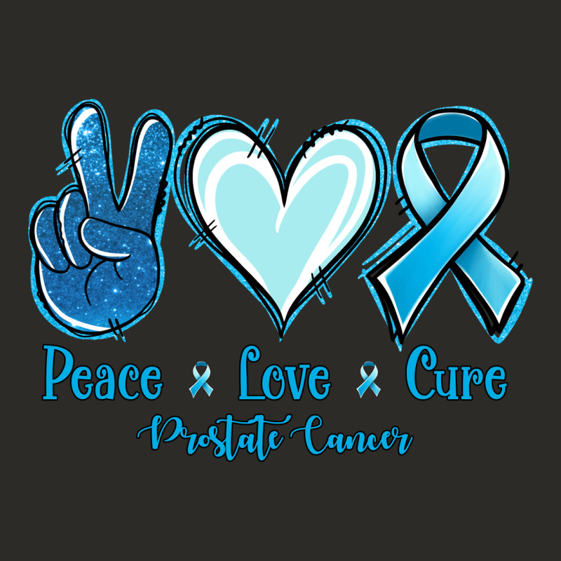 Peace Love Cure Prostate Cancer Heavy Core Tee by Jasminsmagicworld | Teevron