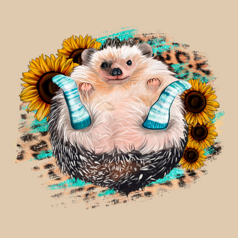 Sunflower Leopard Hedgehog Heavyweight Sweatshirt by Jasminsmagicworld | Teevron