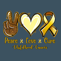 Peace Love Cure Childhood Cancer Urban Heavy Tee | Teevron