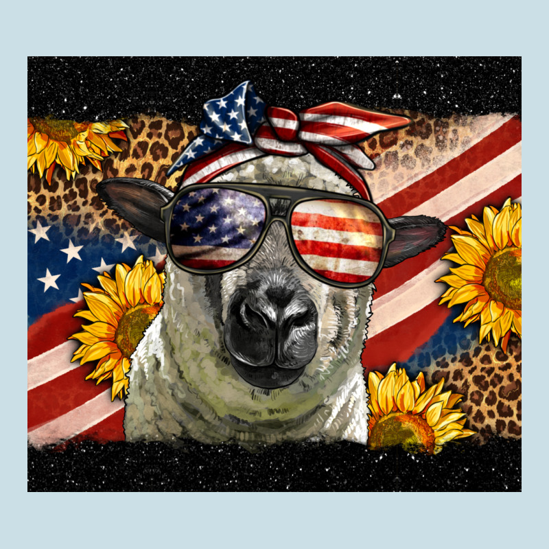 Western 4th Of July Sheep Ladies Tee by LillyAllenDesigns | Teevron