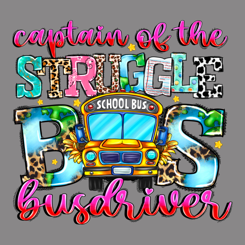 Captain Of The Struggle Bus Bus Vintage Tee by CowhideDigitalArt | Teevron
