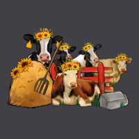 Cows With Sunflower Headbands Heavyweight Hoodie | Teevron