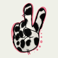 Black White Dalmatian Peace Sign Urban Heavy Tee | Teevron