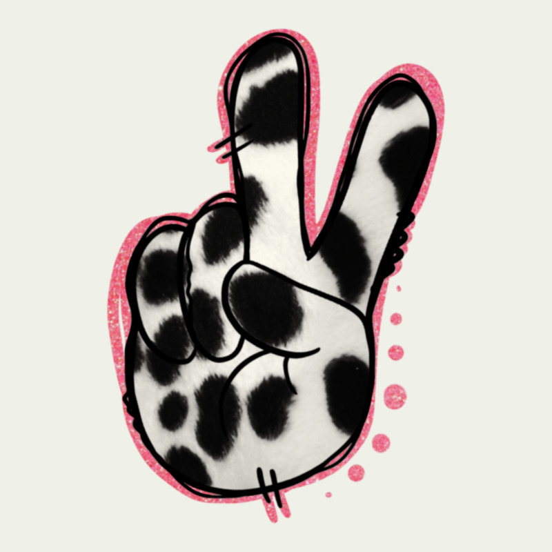 Black White Dalmatian Peace Sign Urban Heavy Tee by Jasminsmagicworld | Teevron
