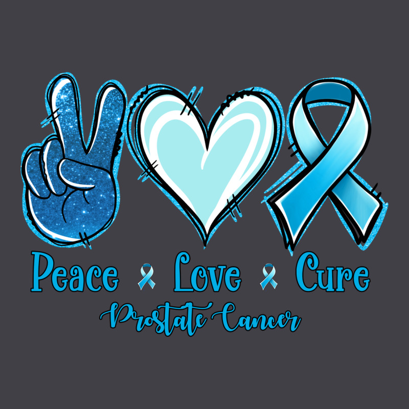 Peace Love Cure Prostate Cancer Heavyweight Hoodie by Jasminsmagicworld | Teevron