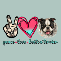 Peace Love Boston Terrier Premium Sweatshirt | Teevron