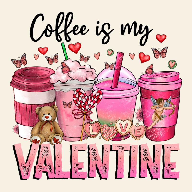 Coffee Is My Valentine Vintage Tee by CowhideDigitalArt | Teevron