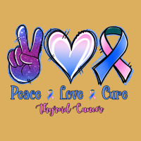 Peace Love Cure Thyroid Cancer Premium Hoodie | Teevron