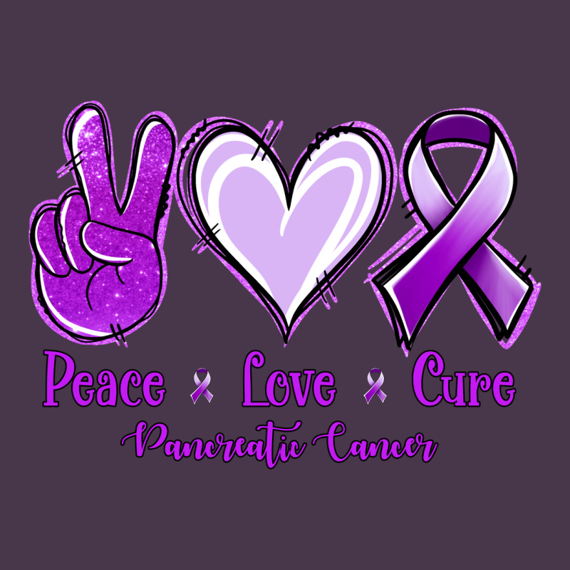 Pace Love Cure Pancreatic Cancer Heavyweight Hoodie by Jasminsmagicworld | Teevron