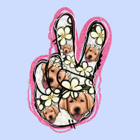 Jack Russel Peace Sign Urban Heavy Tee | Teevron