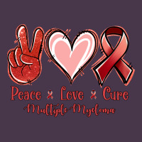 Peace Love Cure Multiple Myeloma Cancer Heavyweight Hoodie | Teevron