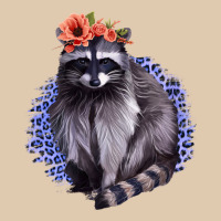 Classy But A Little Thrashy Racoon With Flowers Heavyweight Sweatshirt | Teevron