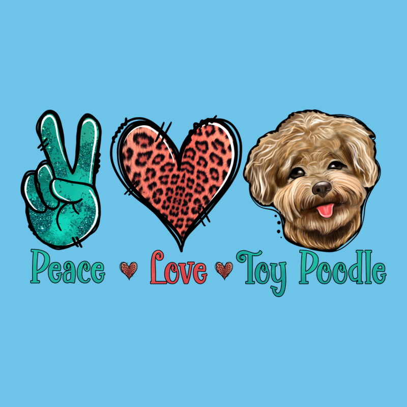 Peace Love Toy Poodle Premium Sweatshirt by Jasminsmagicworld | Teevron
