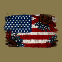 Distressed Sunflower American Flag Premium Hoodie | Teevron