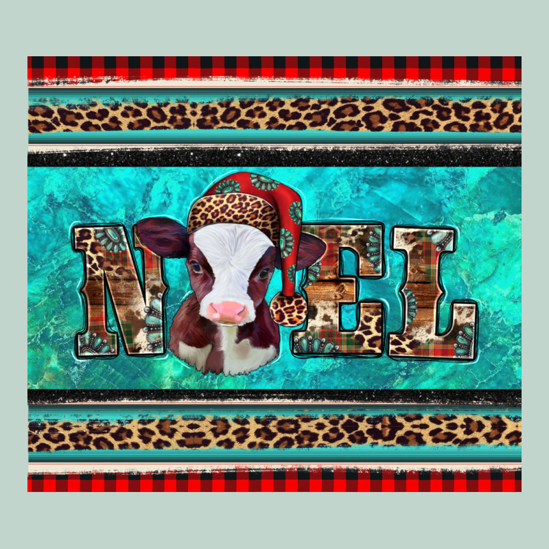Western Christmas Baby Cow Noel Tumbler Zipper Hoodie by Jasminsmagicworld | Teevron