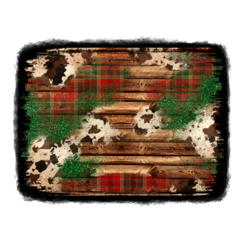 Christmas Buffalo Plaid Cowhide Background Zipper Hoodie by Jasminsmagicworld | Teevron