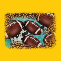 American Football Leopard Cowhide Turquoise  Leather Background Premium Hoodie | Teevron