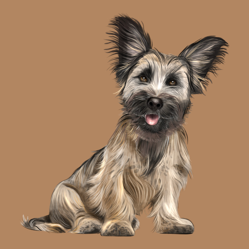 Skye Terrier Dog Illustrations Long Sleeve Tee by LillyAllenDesigns | Teevron