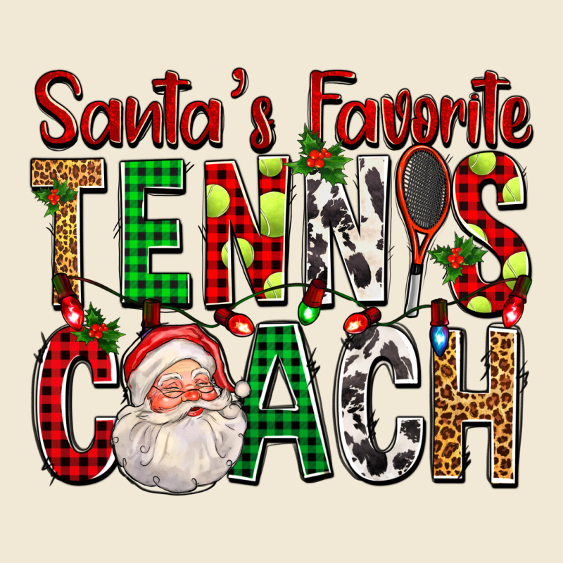 Santa's Favorite Tennis Coach For Christmas Premium Tee by FaDigitalArtStudio | Teevron