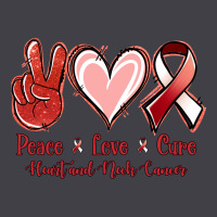 Peace Love Cure Heart And Neck Cancer Heavyweight Hoodie | Teevron