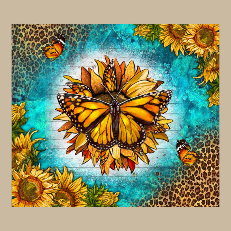 Monarch Butterfly Sunflower Long Sleeve Tee by LillyAllenDesigns | Teevron