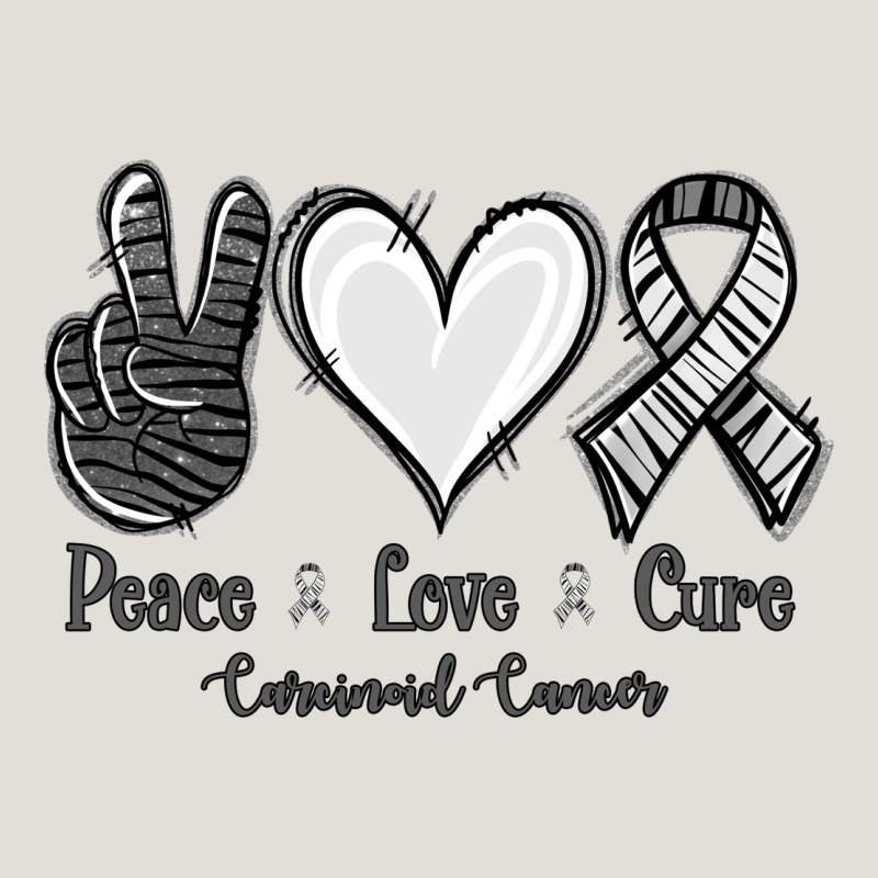 Peace Love Cure Carcinoid Cancer Heavy Core Tee by Jasminsmagicworld | Teevron