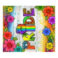LGBTQ+ Pride With Flower Tumbler | Teevron